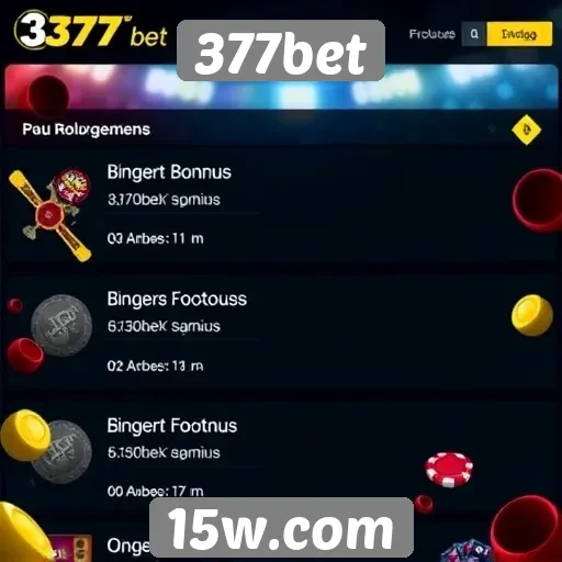 Comparação de bônus oferecidos pela 377bet